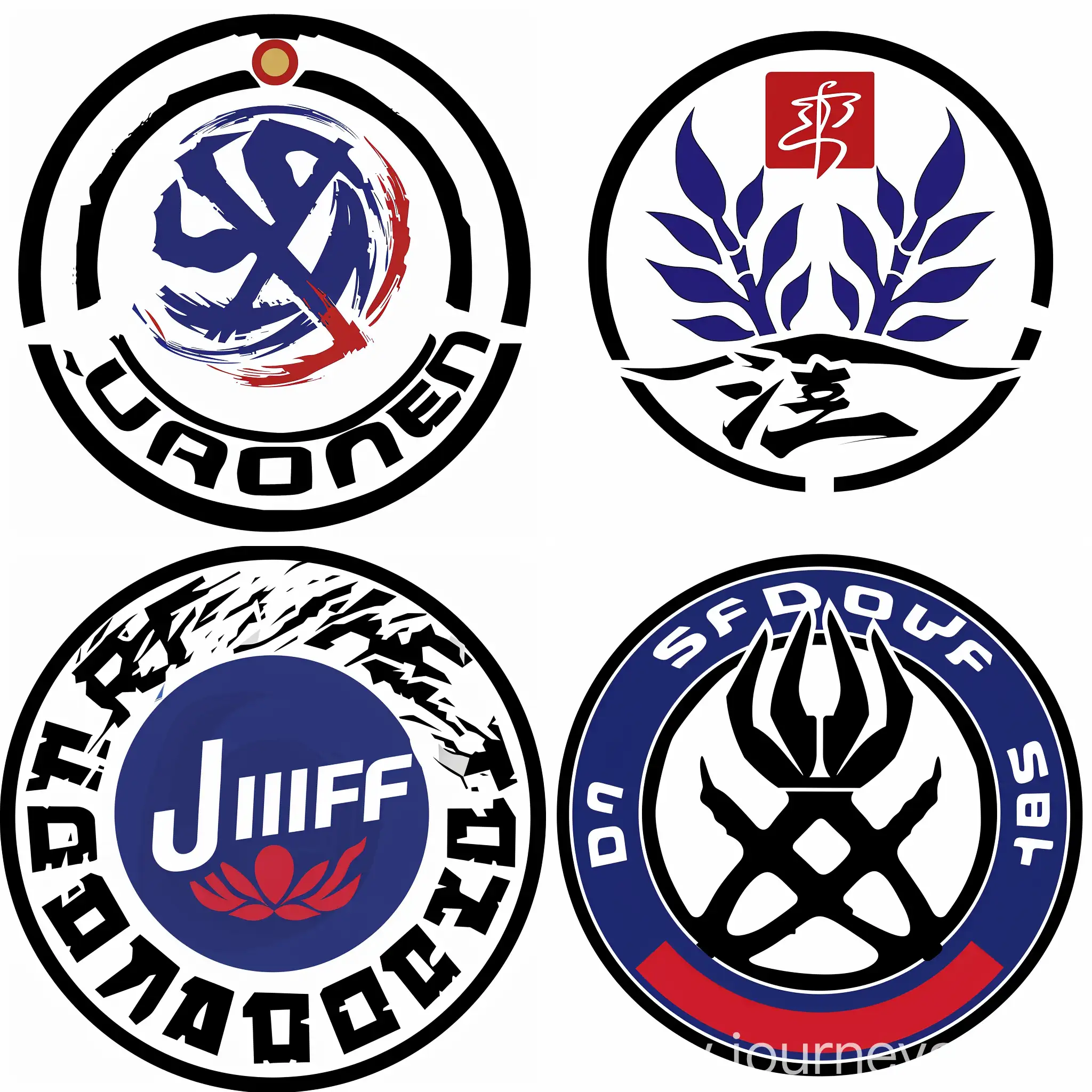Dynamic-Black-and-White-Judo-Logo