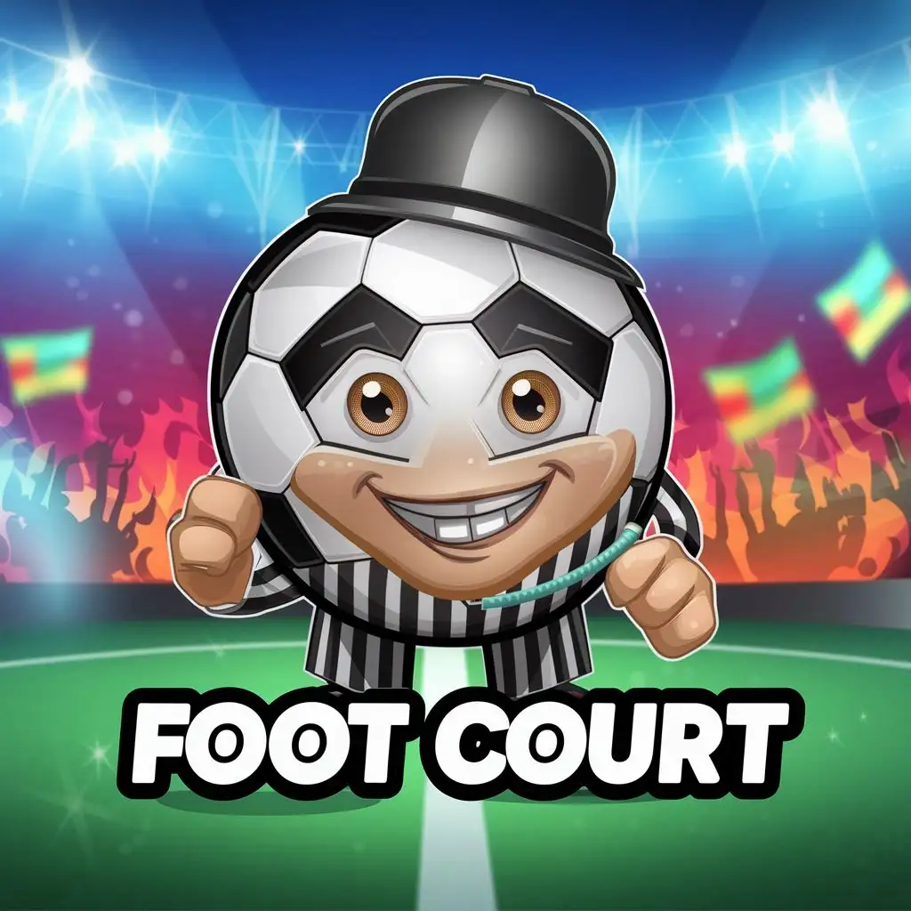 Аватрка для телеграм канала Foot Court на тему футбольных новостей