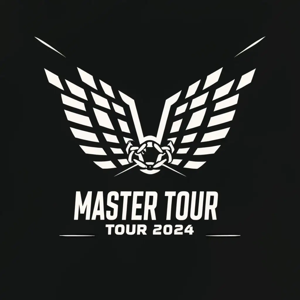 LOGO-Design-for-MASTER-TOUR-2024-Chains-and-Wings-Symbol-in-Minimalistic-Style