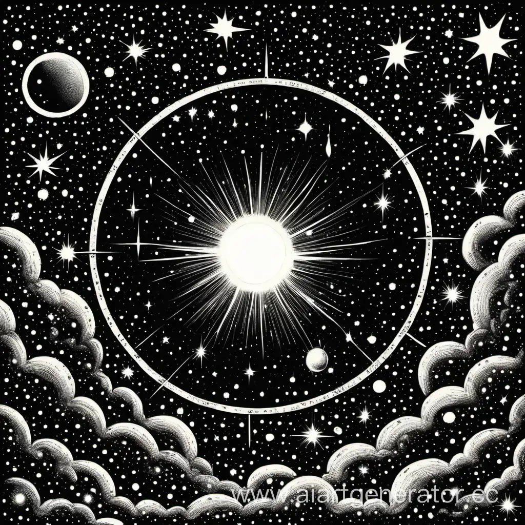 Black-Sun-in-a-Starry-Space