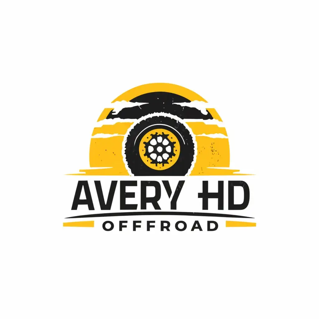 LOGO-Design-for-Avery-HD-Offroad-Bold-Black-and-Yellow-Heavy-Duty-Tire-Emblem-on-a-Clear-Background
