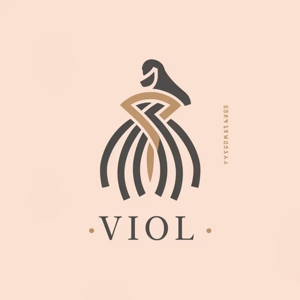 a logo design,with the text "viol", main symbol:traditional women cloths,Moderate,clear background
