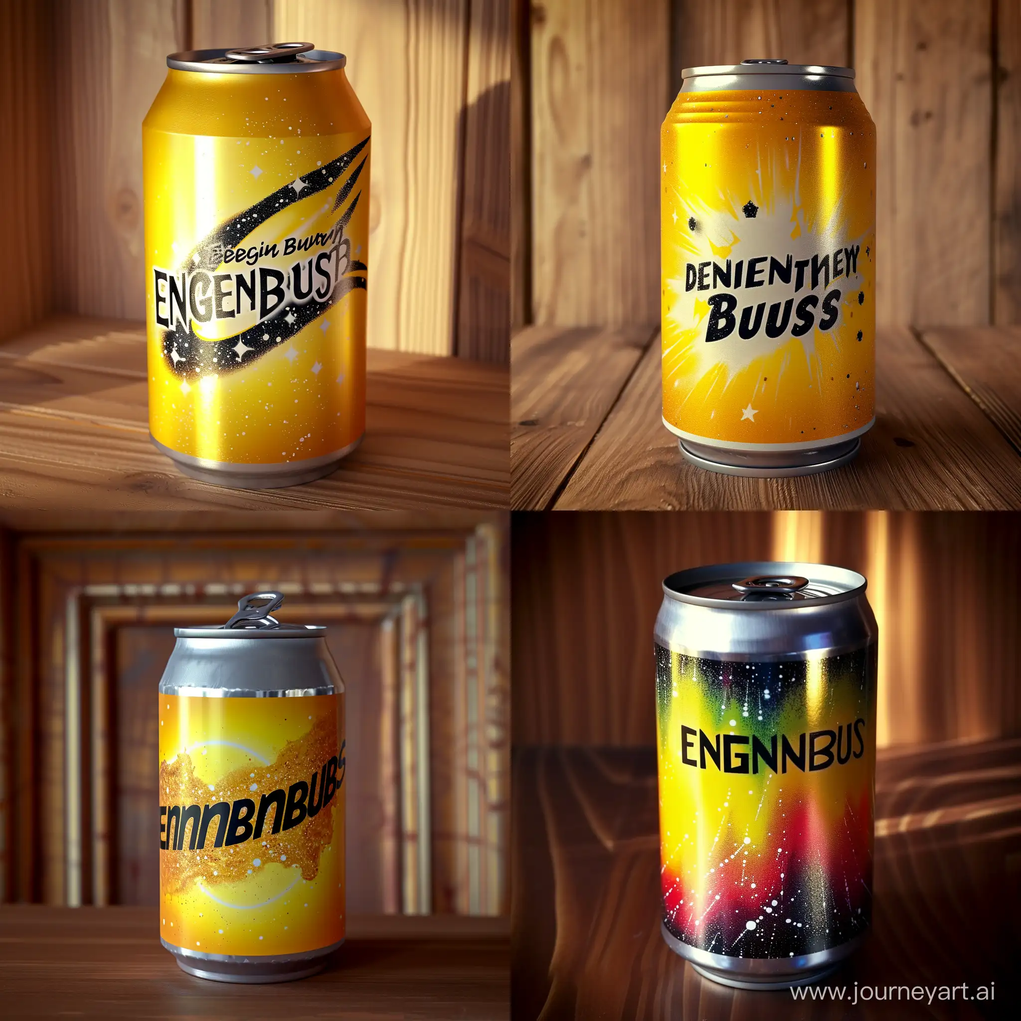 energy drink called energy burst in a aluminium can in 4k 