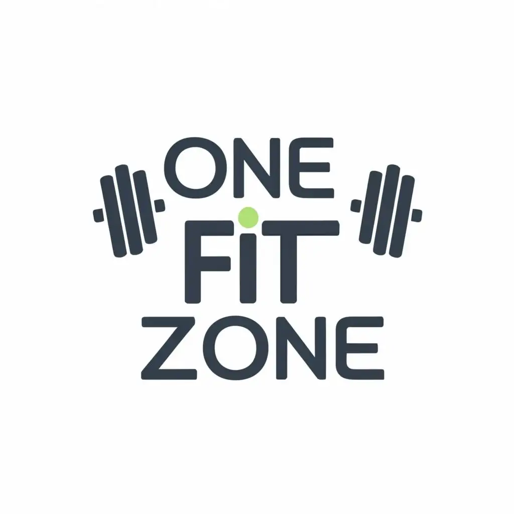 logo, health & fitness, with the text "One_Fit_Zone", typography, be used in Sports Fitness industry
