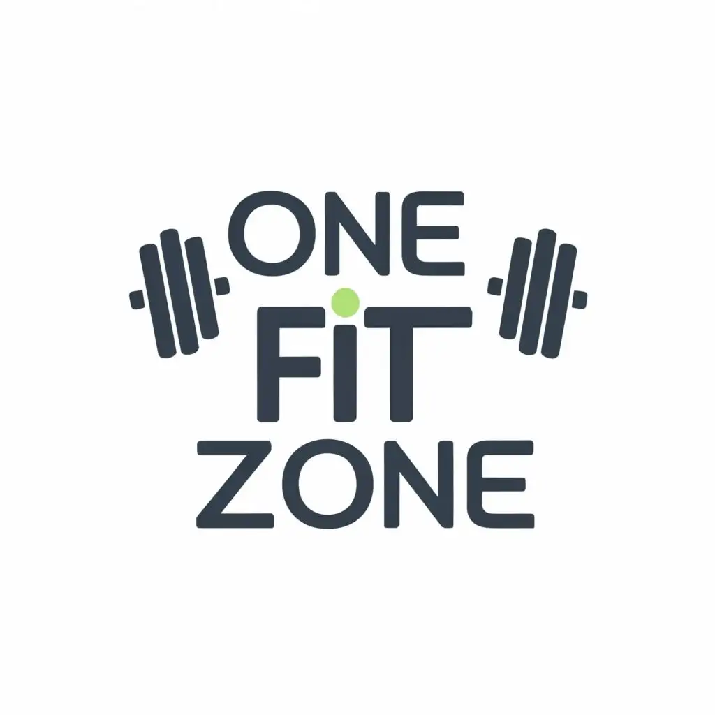 LOGO-Design-For-One-Fit-Zone-Dynamic-Typography-Emblem-for-Sports-Fitness-Industry