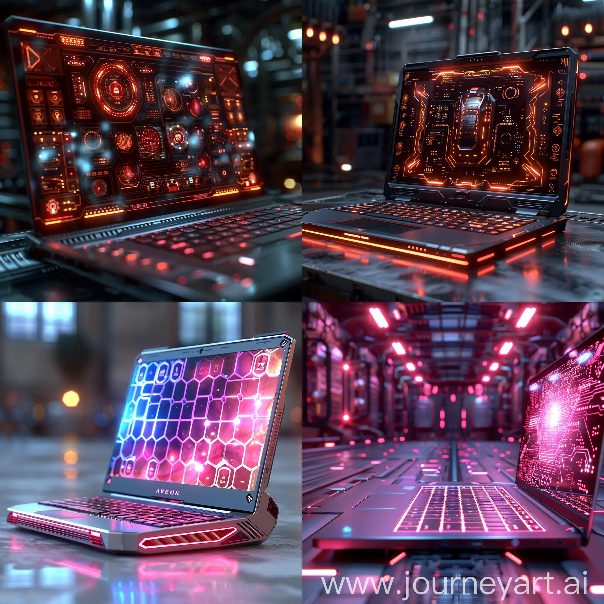 Futuristic-Laptop-in-HighTech-Environment-with-Octane-Render