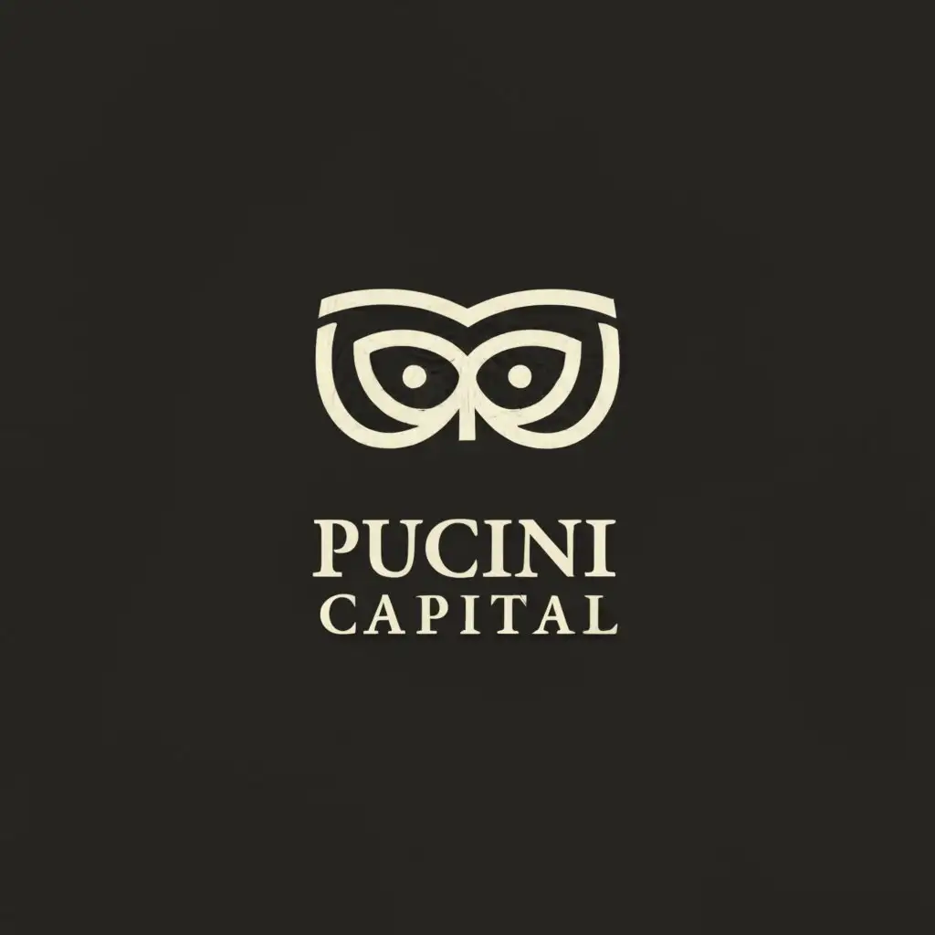 a logo design,with the text "Puccini Capital", main symbol:mask,Moderate,be used in Finance industry,clear background