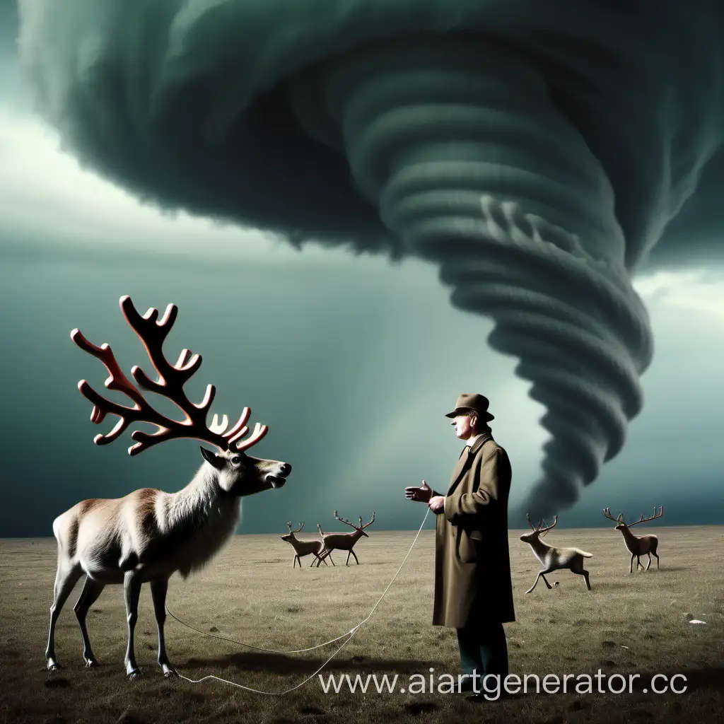 Postmodern-Man-and-Reindeer-Facing-Tornado