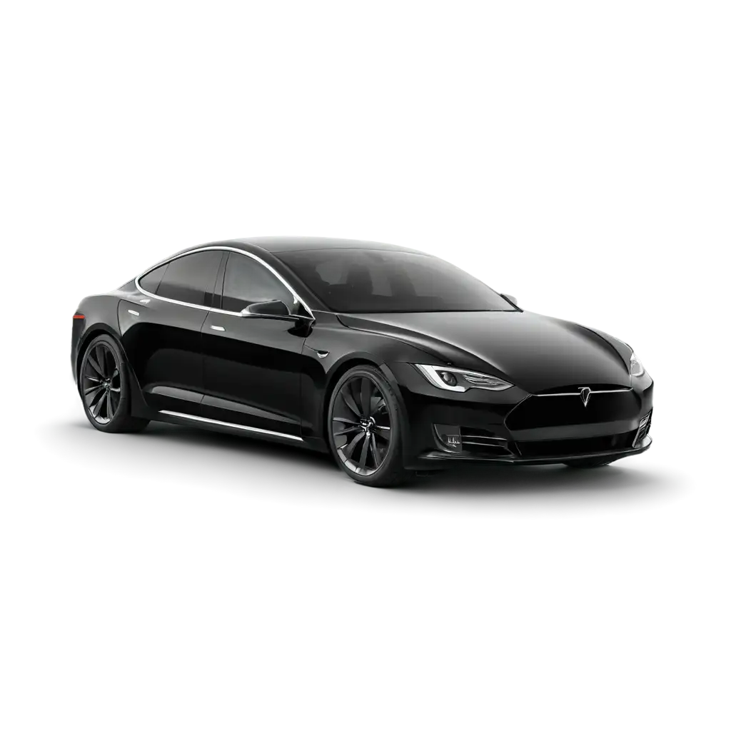 Car Tesla black color