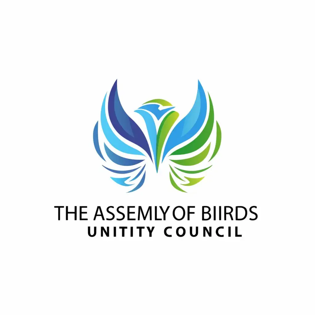a logo design,with the text "The assembly of birds unity council", main symbol:Social,Moderate,clear background