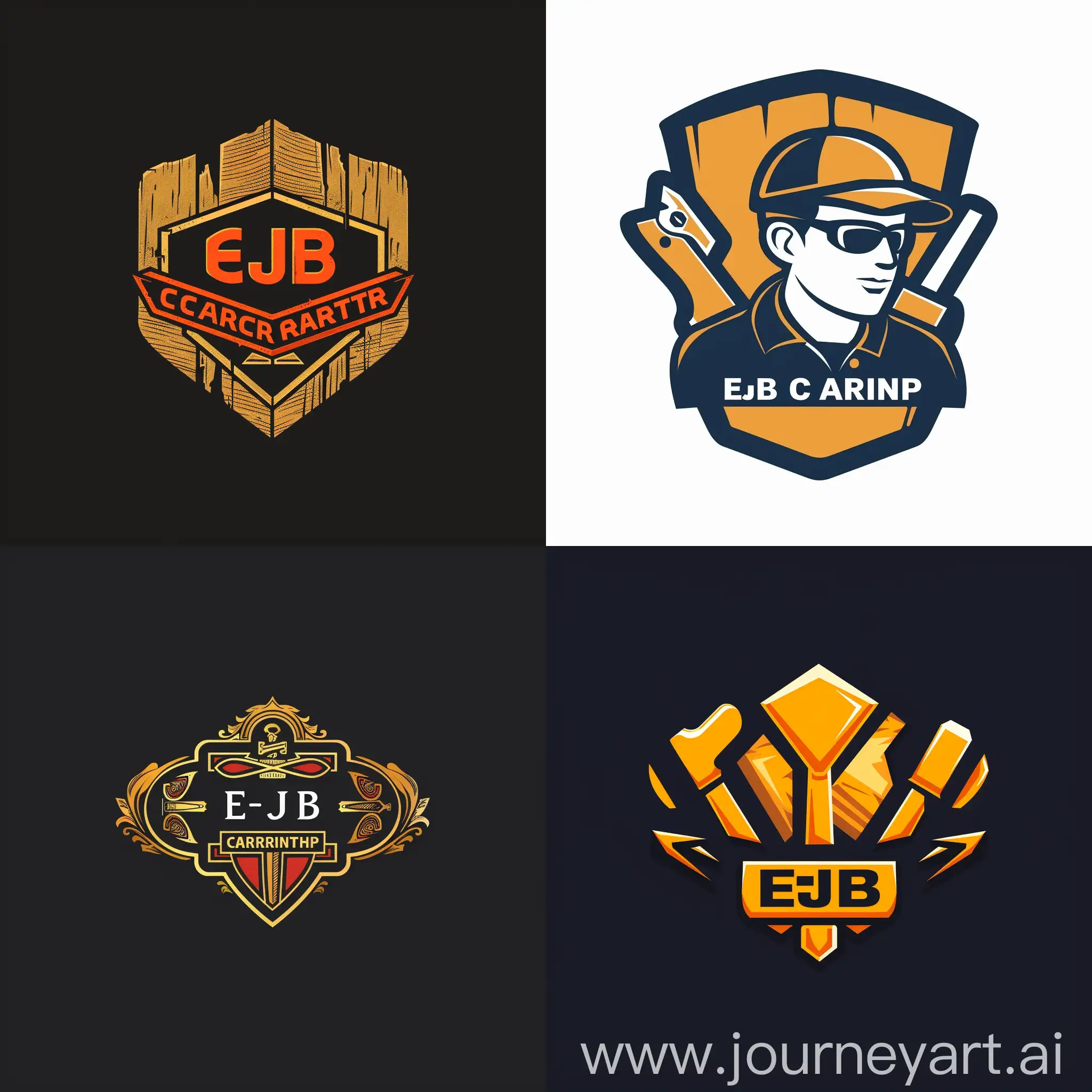 EJB-Carpentry-Logo-Design-Unique-and-Stylish-Woodwork-Emblem
