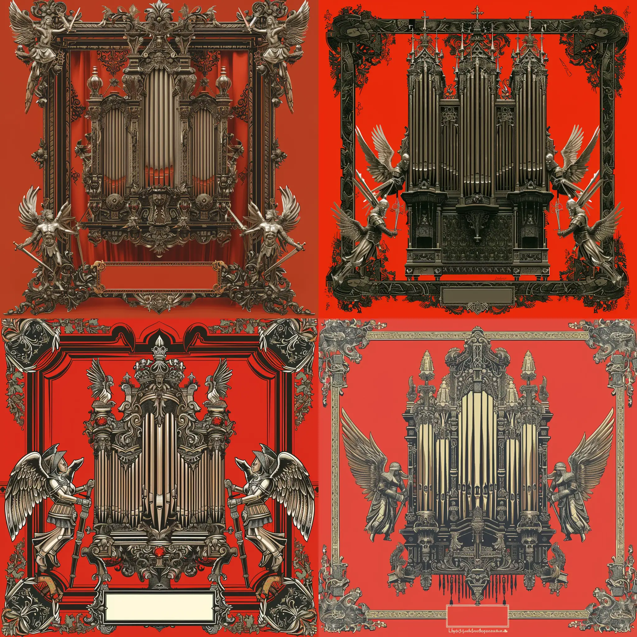 Gothic-Slavic-Organ-with-Angelic-Warriors-in-Red-Background