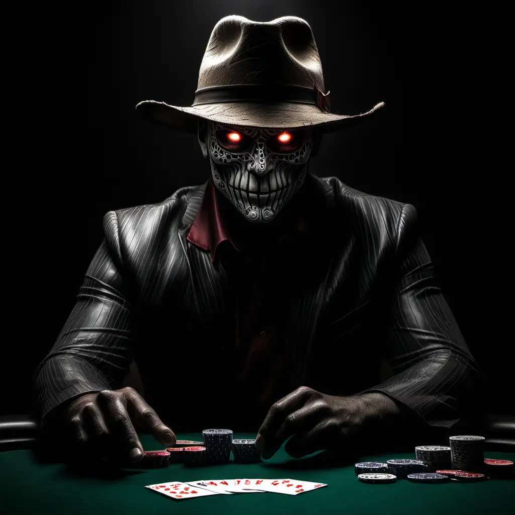 dark valley poker player ( NO TEXT )