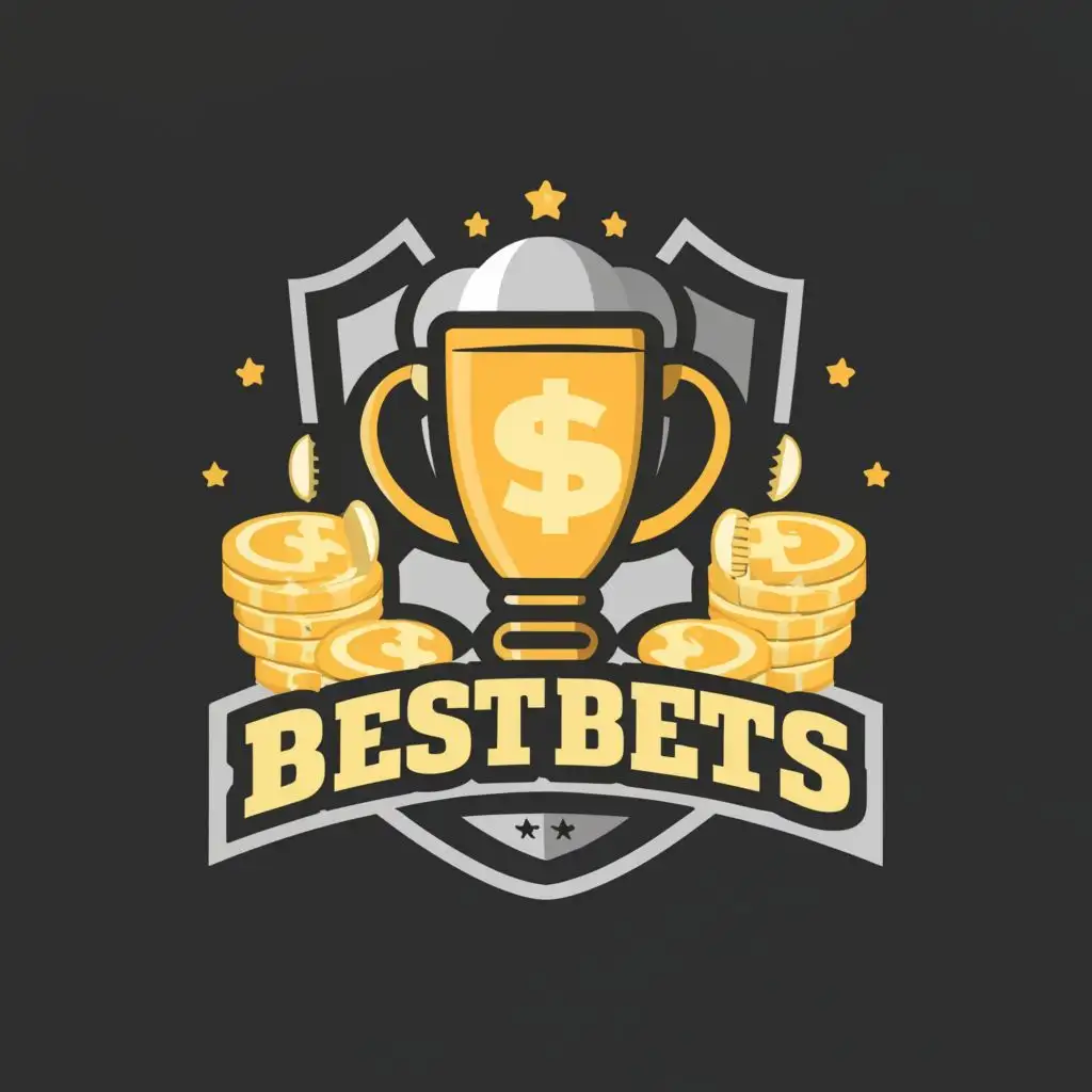 logo, Sports, money, trophy, with the text "The Best Bets", typography, be used in Sports Fitness industry