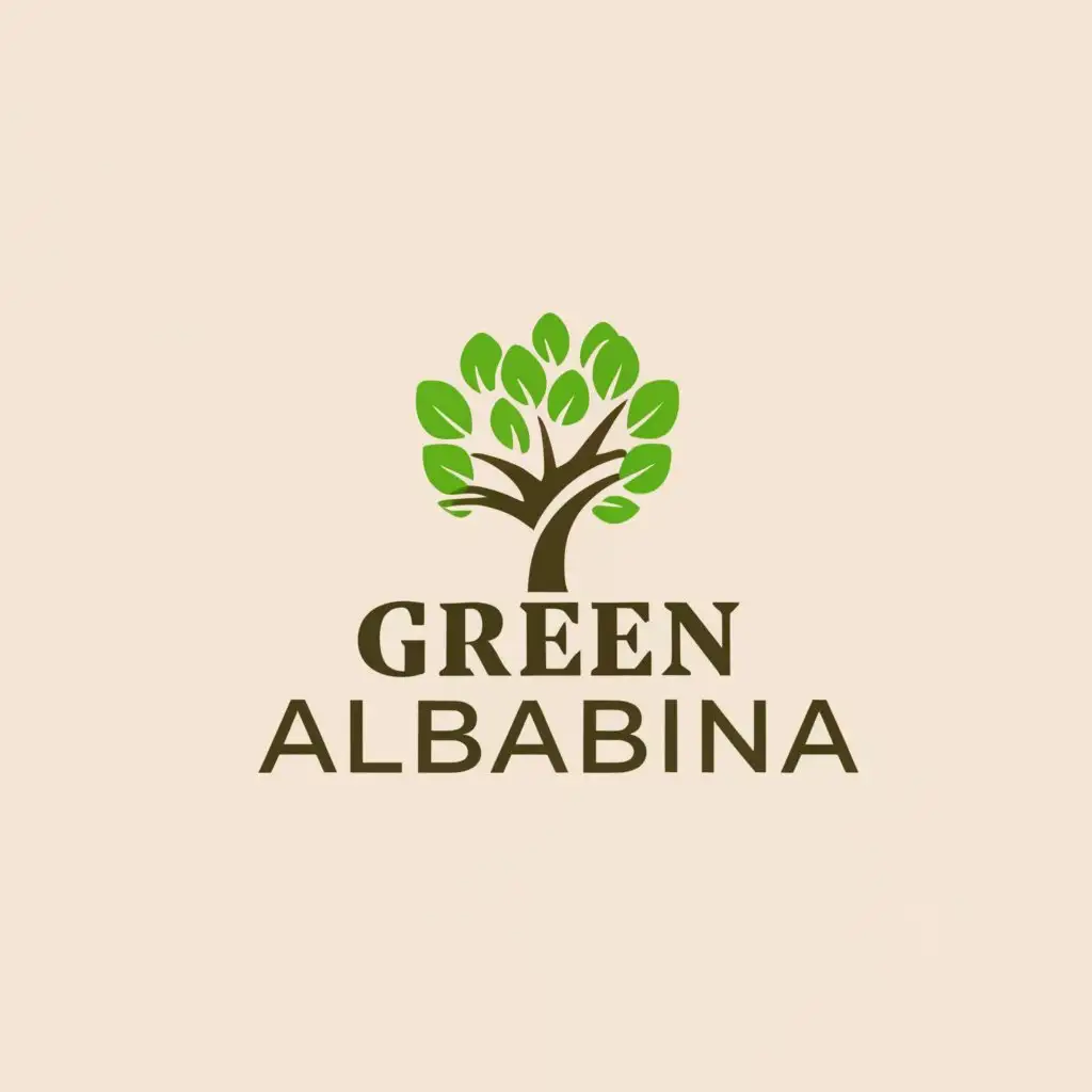 a logo design,with the text "Green Albania", main symbol:Beech Tree,Moderate,be used in Nonprofit industry,clear background