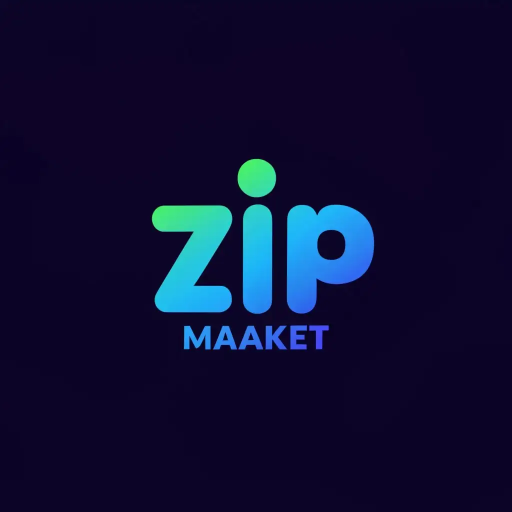 a logo design,with the text "ZIPMarket", main symbol:ZIP,Moderate,be used in Retail industry,clear background