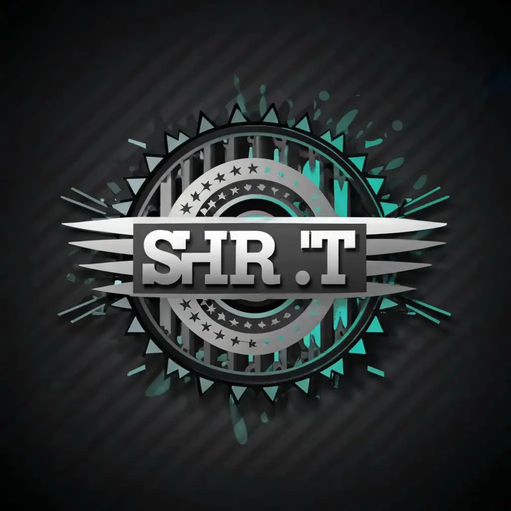 logo, dark, radiant, technology, black,, with the text "SHR IT", typography, be used in Sports Fitness industry