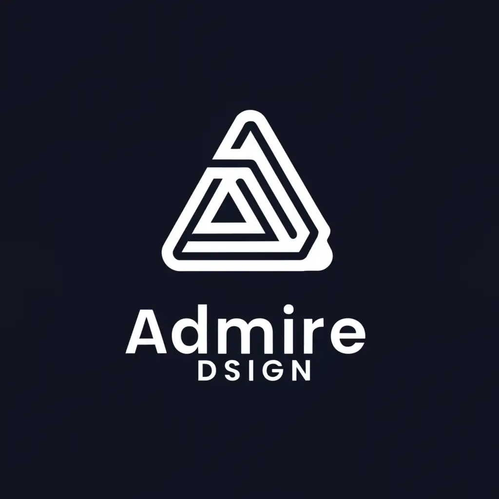 a logo design,with the text "Admire Design", main symbol:Brand identity,Moderate,be used in Technology industry,clear background