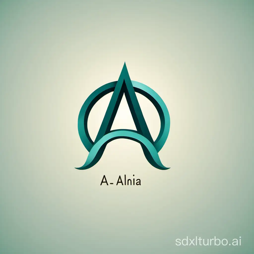 Make a logo, combination "A" and "ع"