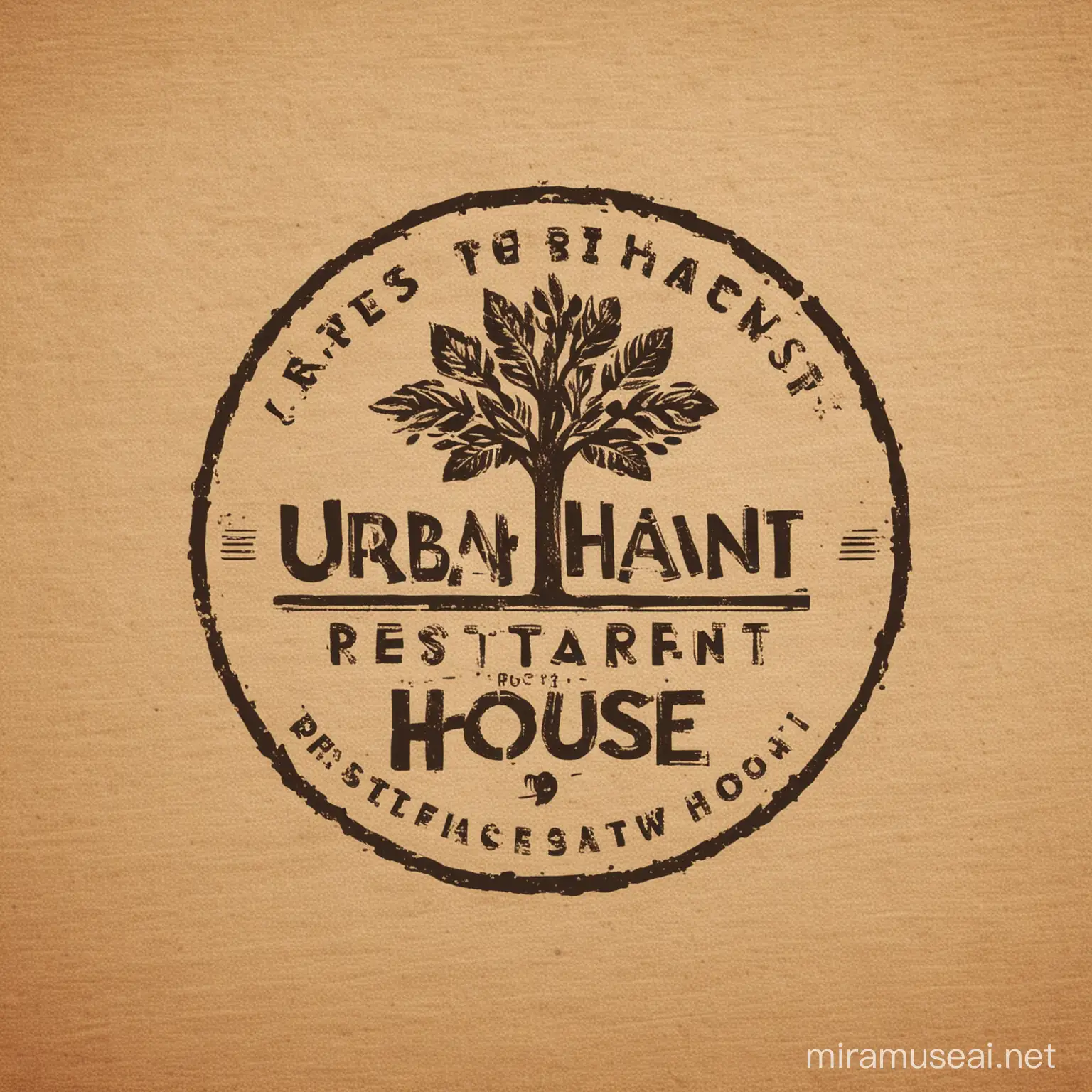 Urban Harvest House Restaurant Logo Design