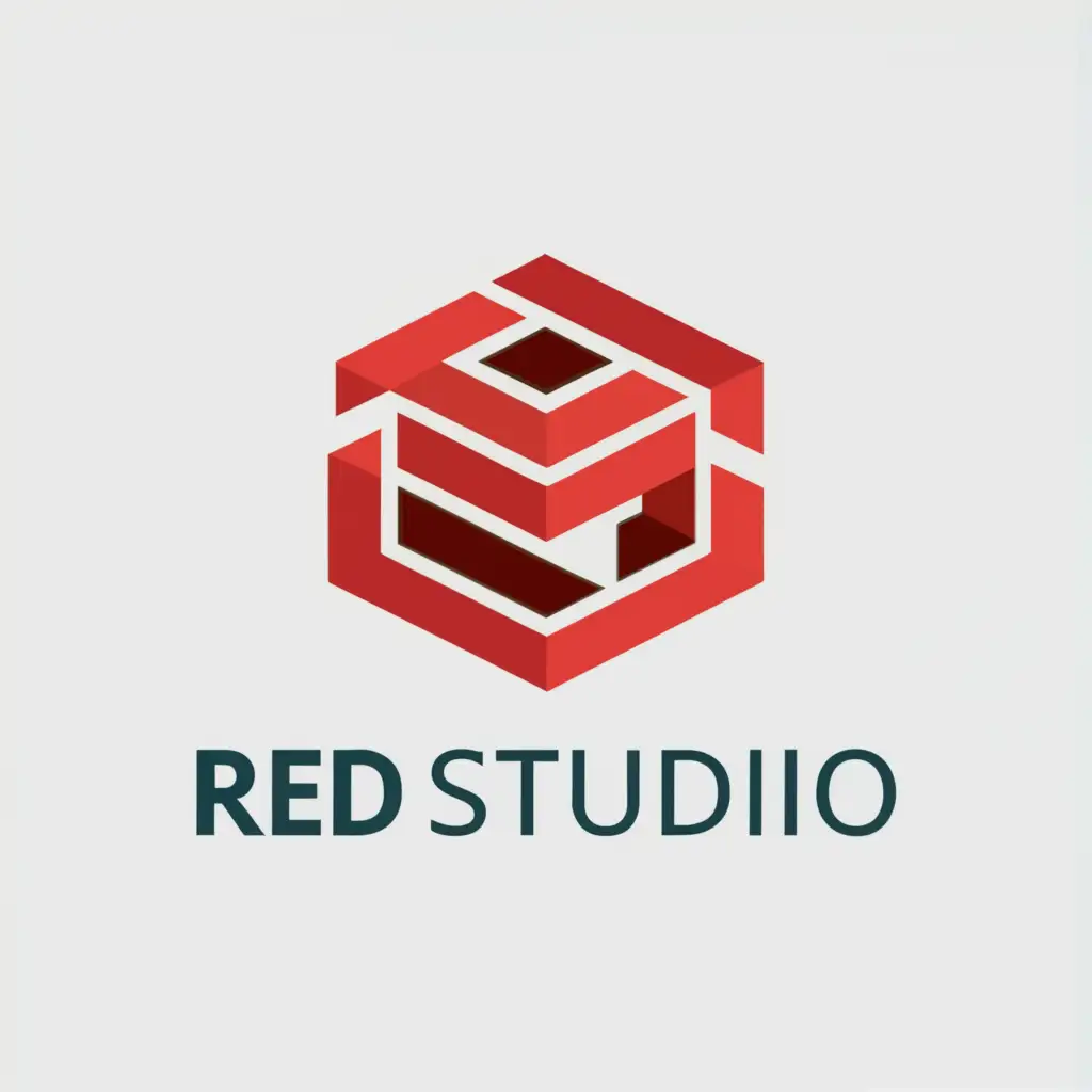 a logo design,with the text "RED STUDIO", main symbol:RED,Moderate,clear background