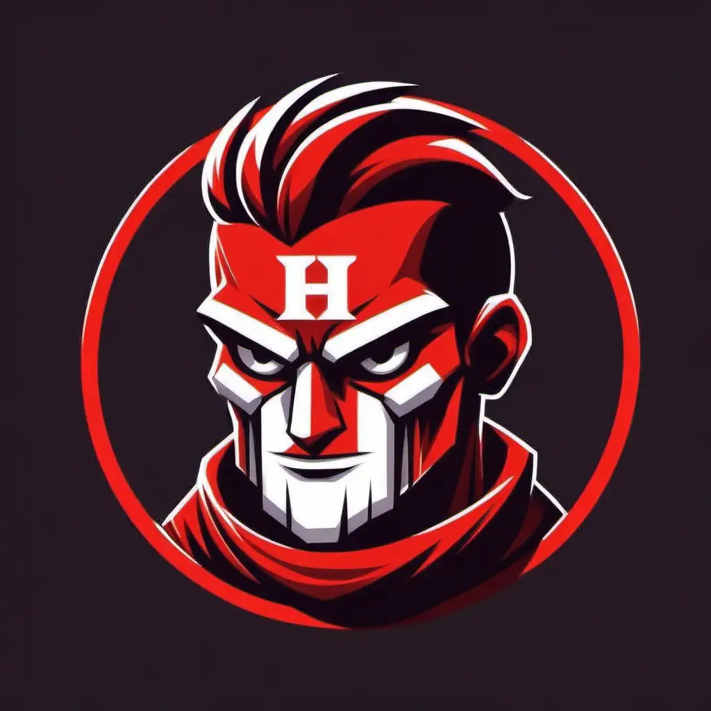 Make a cool logo for my discord profile called “HeadHuncho” using the color red. Have it symbolize being the top dawg. Being above others. And going farther. Red and white. Use the word “Head Huncho”
