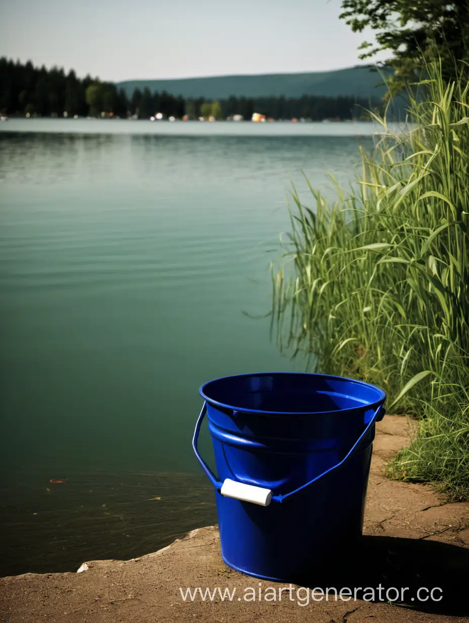 Tranquil-Scene-Bucket-by-the-Lake