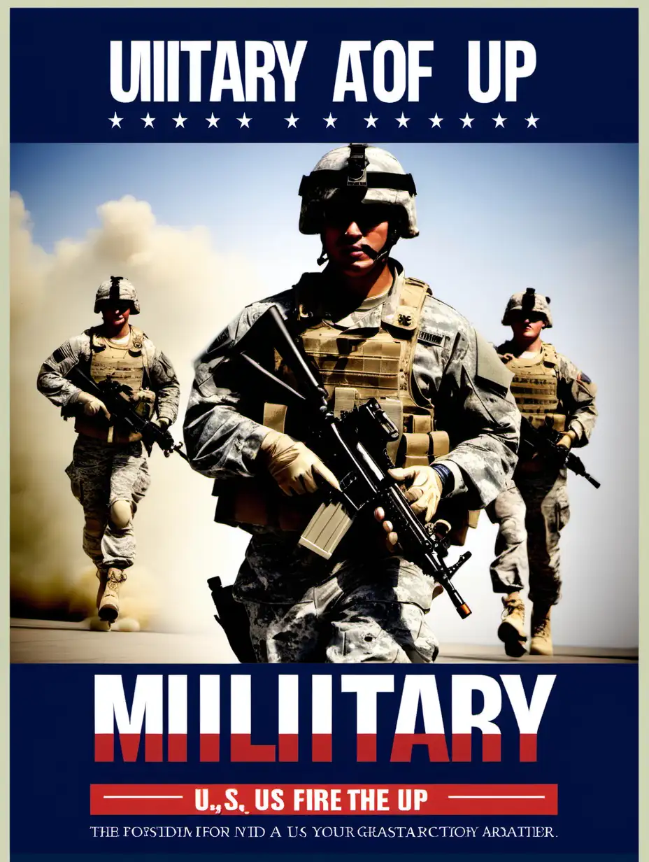 create a poster for the us military