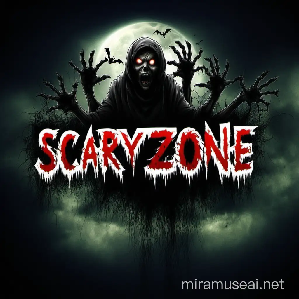 Eerie Hindi Zone Spooky YouTube Channel Logo Design