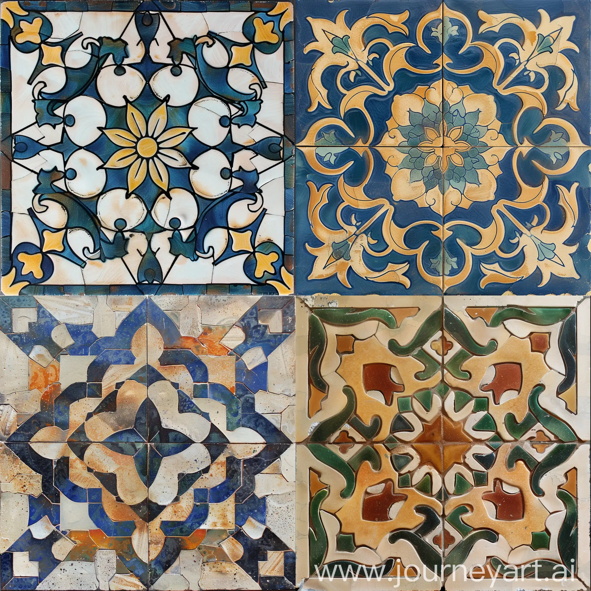 Arabesque-Tile-Pattern-in-Vibrant-Colors