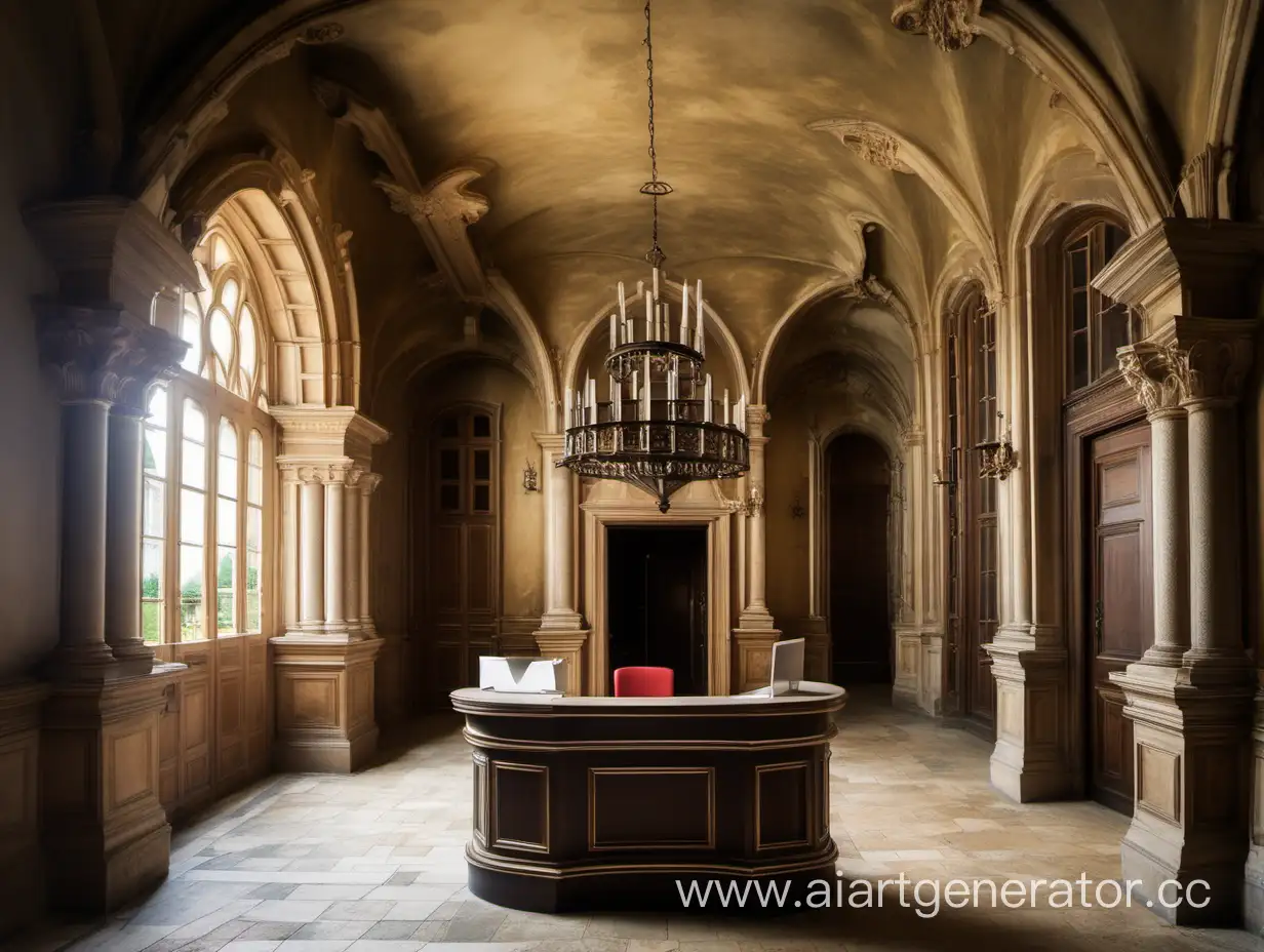 Castle-Registration-Desk-in-Tranquil-Solitude