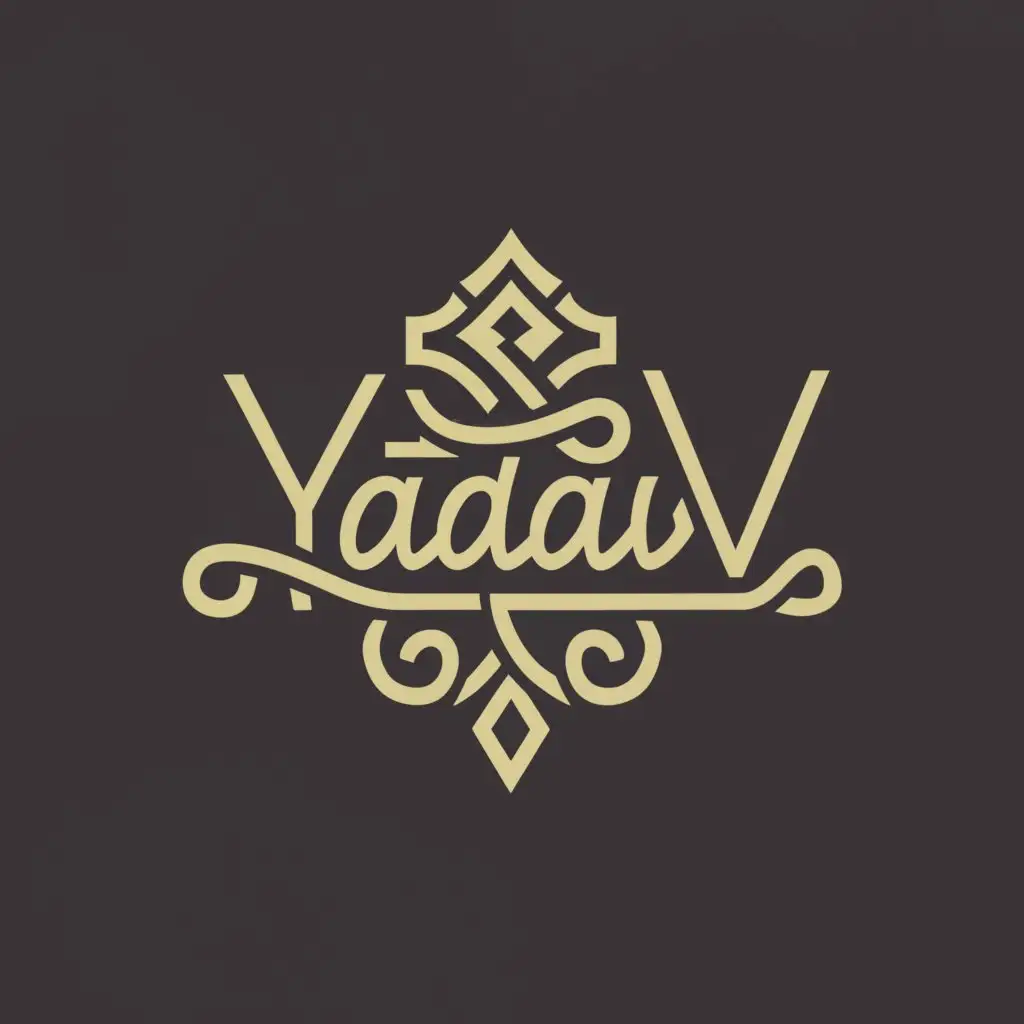 a logo design,with the text "Yadav", main symbol:yadav,complex,be used in Home Family industry,clear background