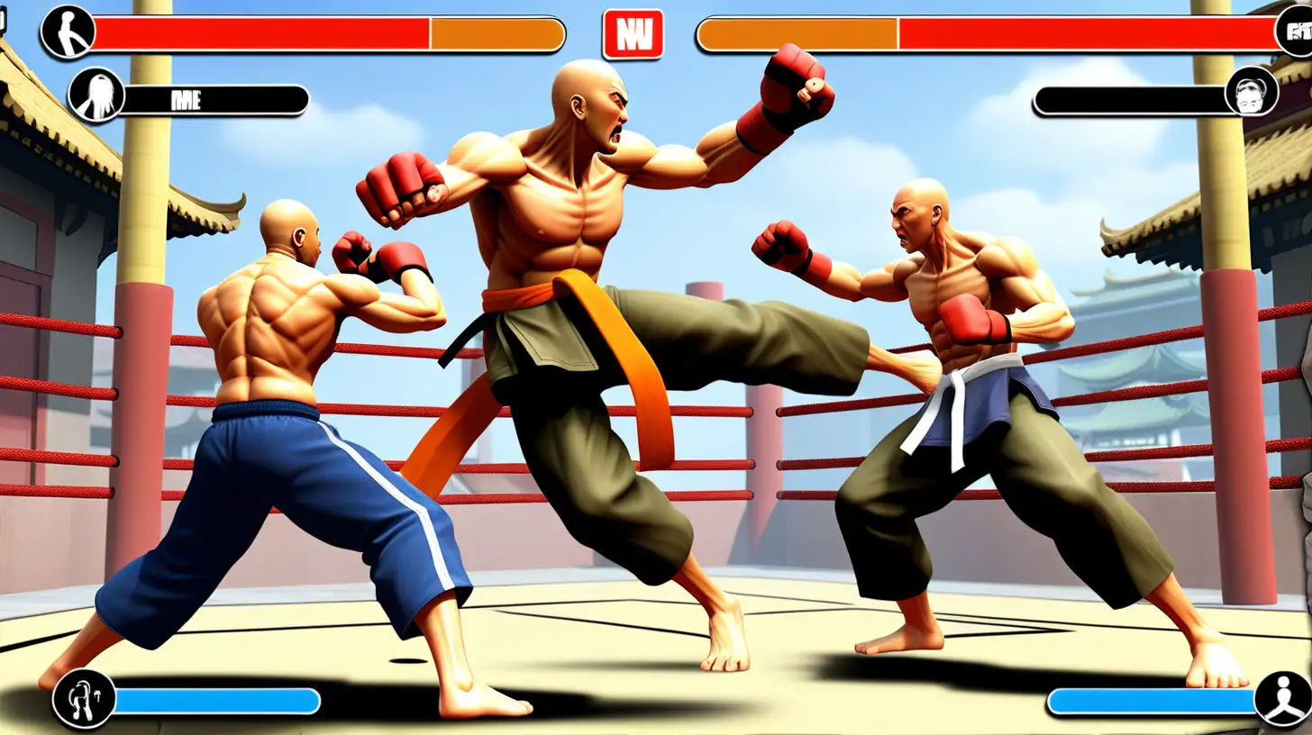 Intense Fusion Martial Arts Battle in Gym Fight Wali New Game