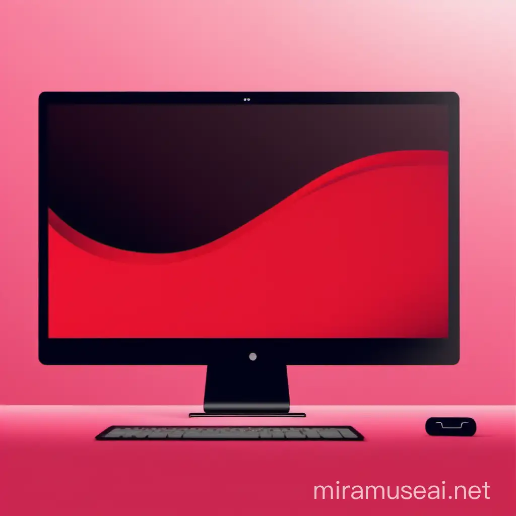 Minimalist Black and Red Broadcast Layout with Gradient Theme
