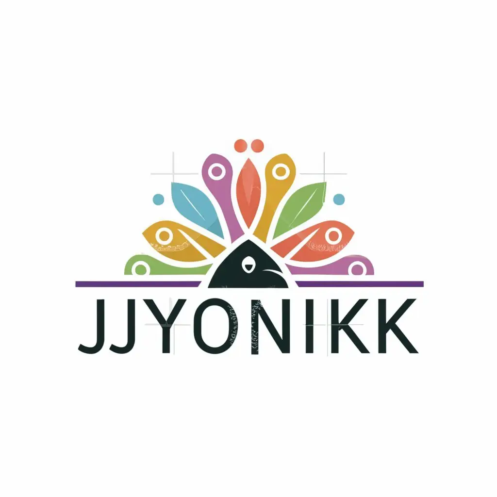 a logo design,with the text "jjyonikk", main symbol:Indian beauty lies in ethnic only.,Minimalistic,be used in Retail industry,clear background