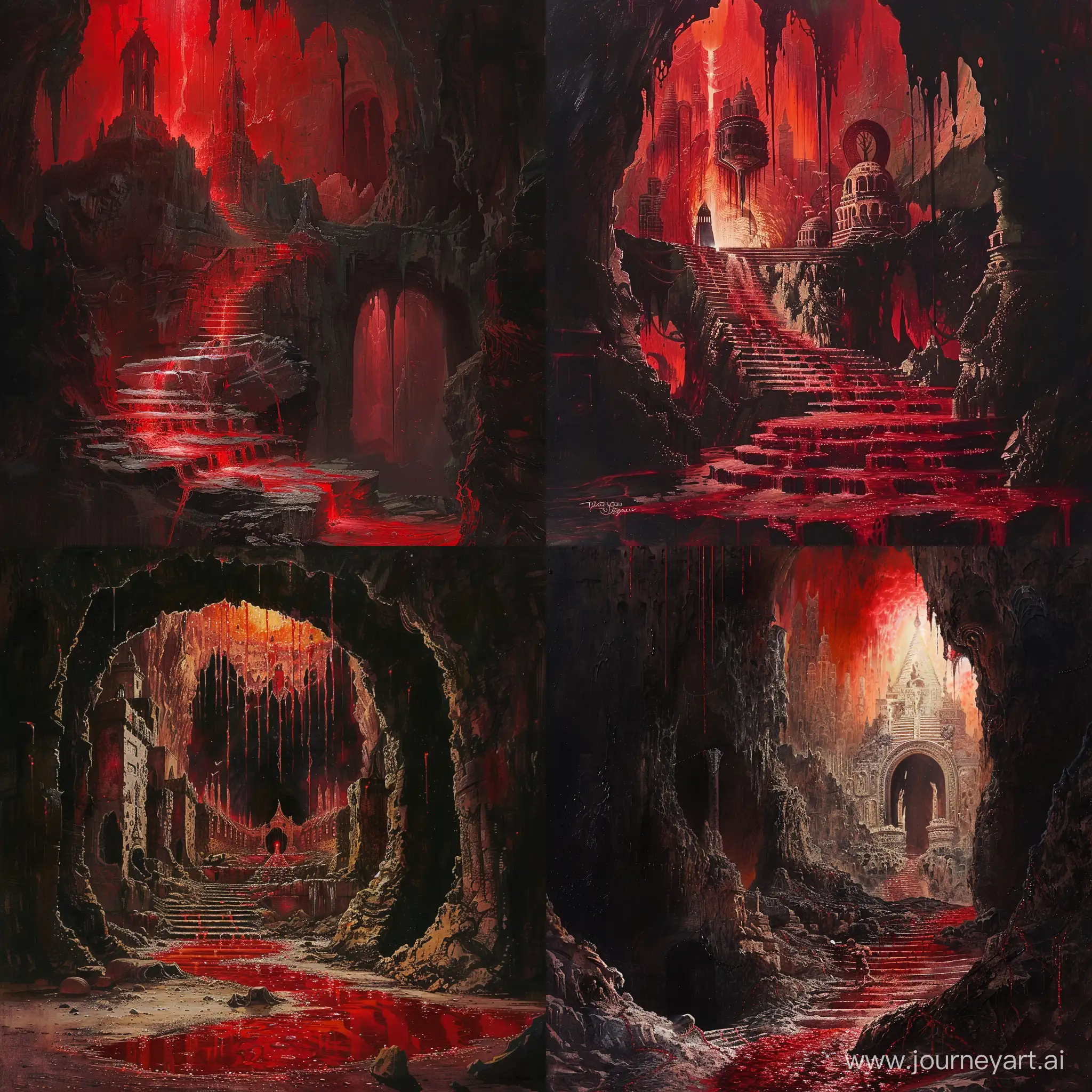 Enigmatic-Illustration-Ancient-Cavern-Temple-Bathed-in-Otherworldly-Light