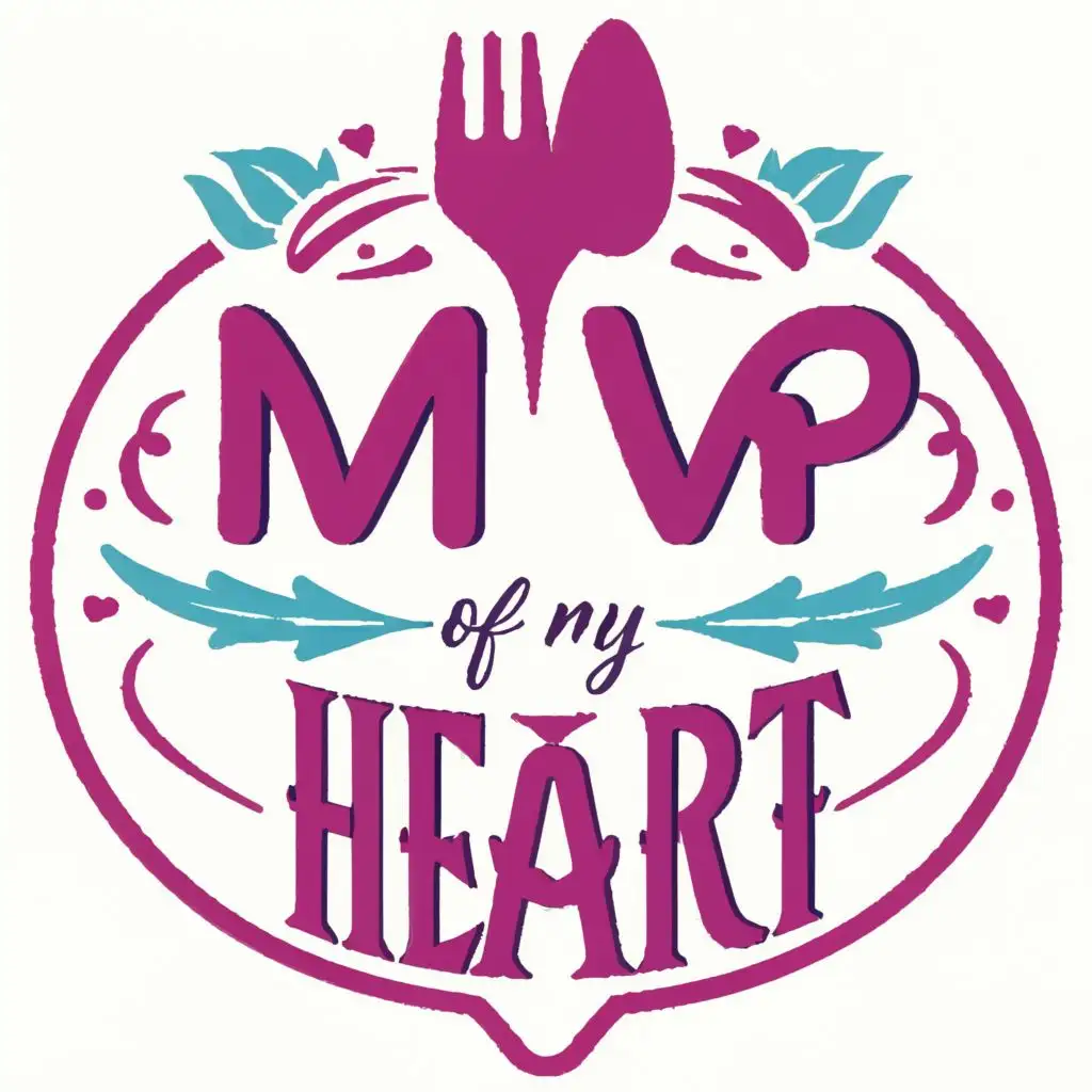 logo, Food and Heart, with the text "MVP of my heart", typography