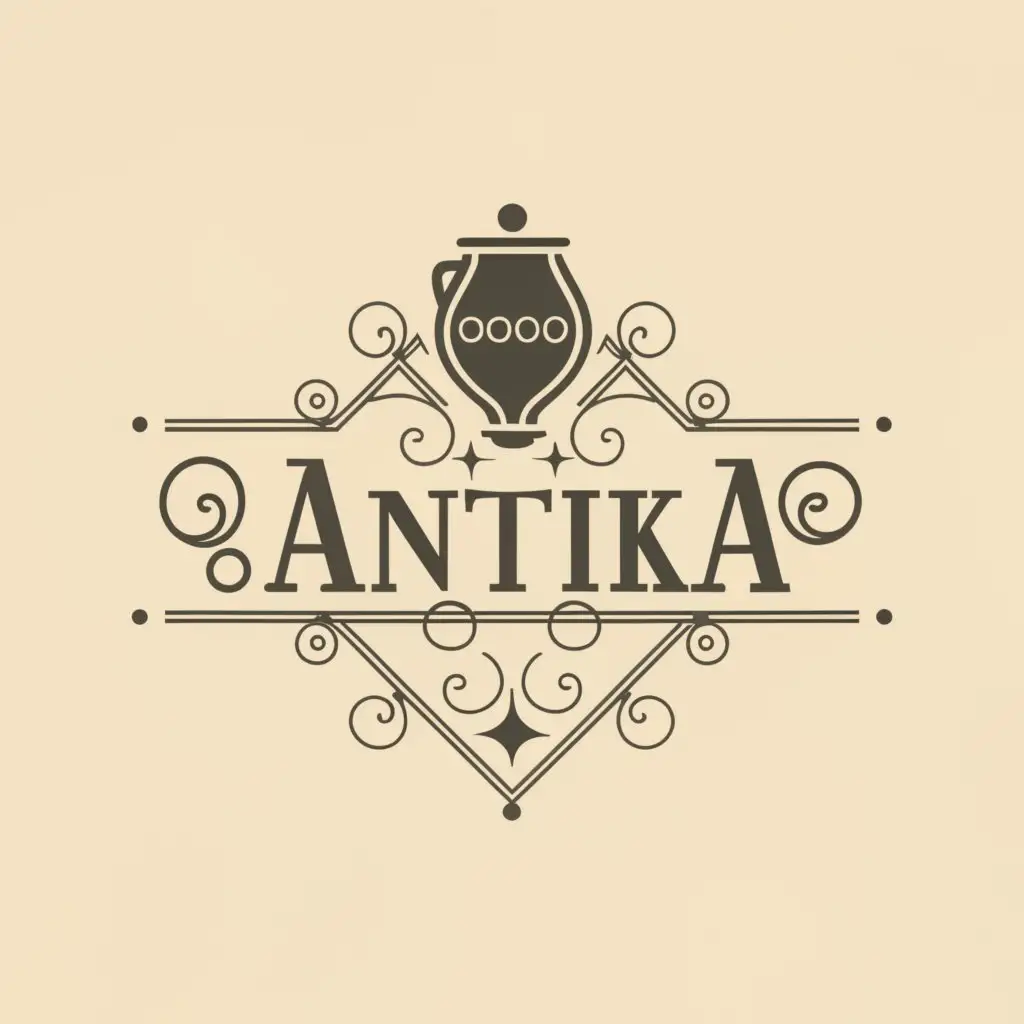 a logo design,with the text 'Teos Antika', main symbol:antique glasware, tee set,Moderate,clear background