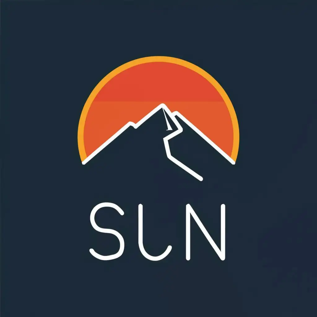 a logo design,with the text "sun", main symbol:sunset mountain,Moderate,clear background