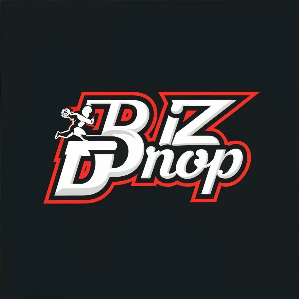 logo, BD, with the text "BizDrop", typography, be used in Sports Fitness industry