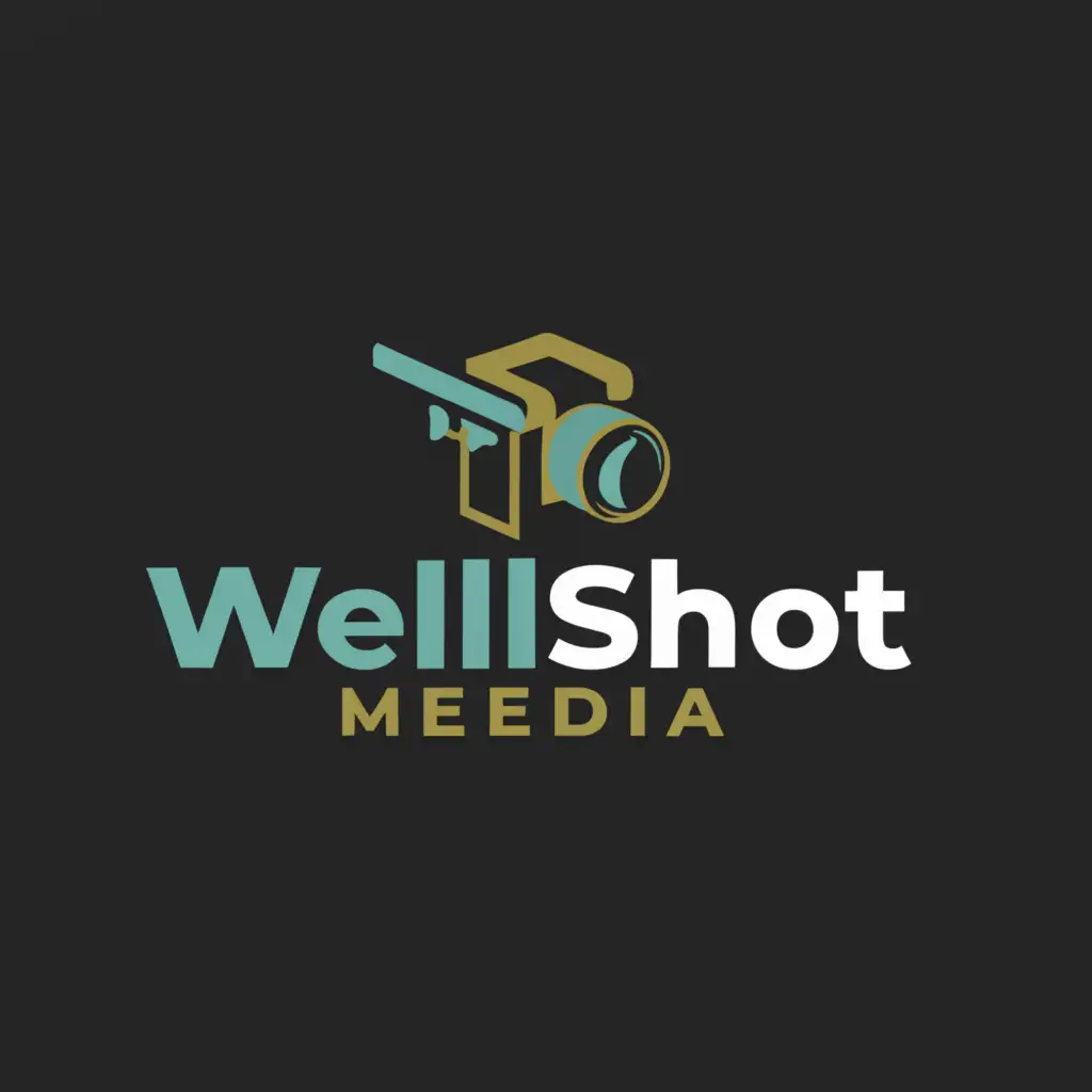 a logo design,with the text 'wellshot media', main symbol:'Video camera or just text where 'wellshot' is the logo change symbol', 'Moderate,clear background Make symbol a video camera'