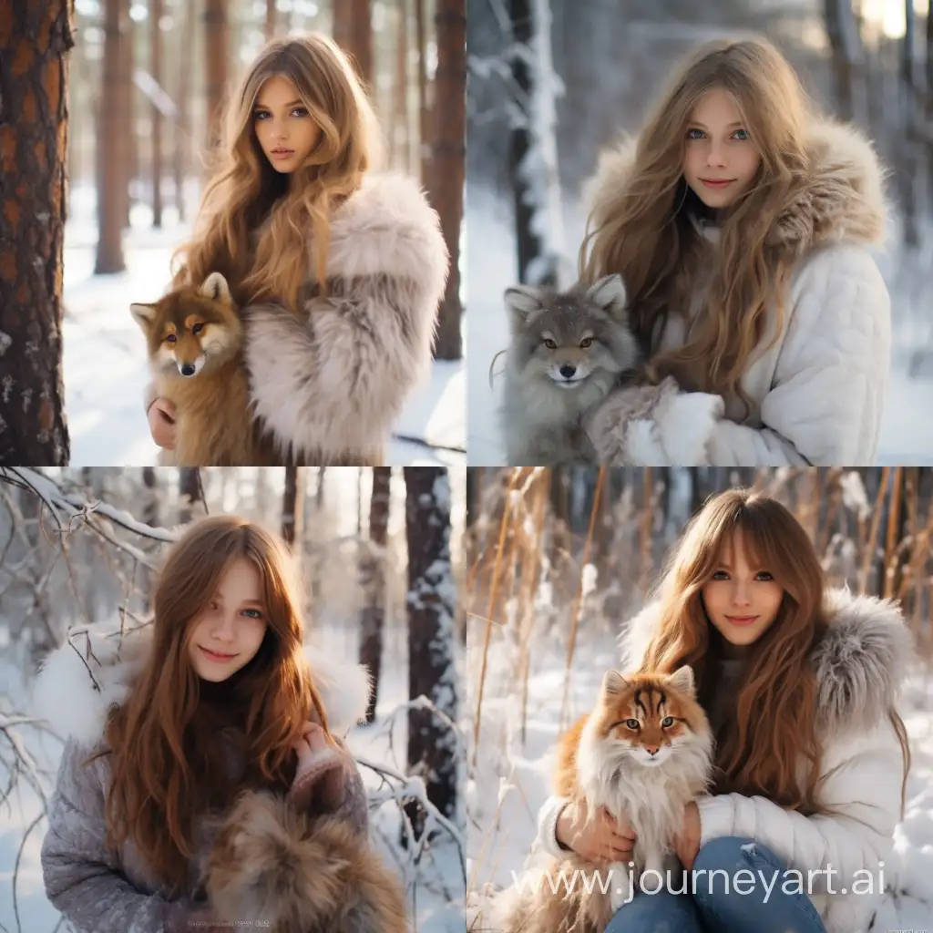 Winter-Portrait-of-Senko-the-Fox-Girl-Amidst-Snowy-Russian-Forest