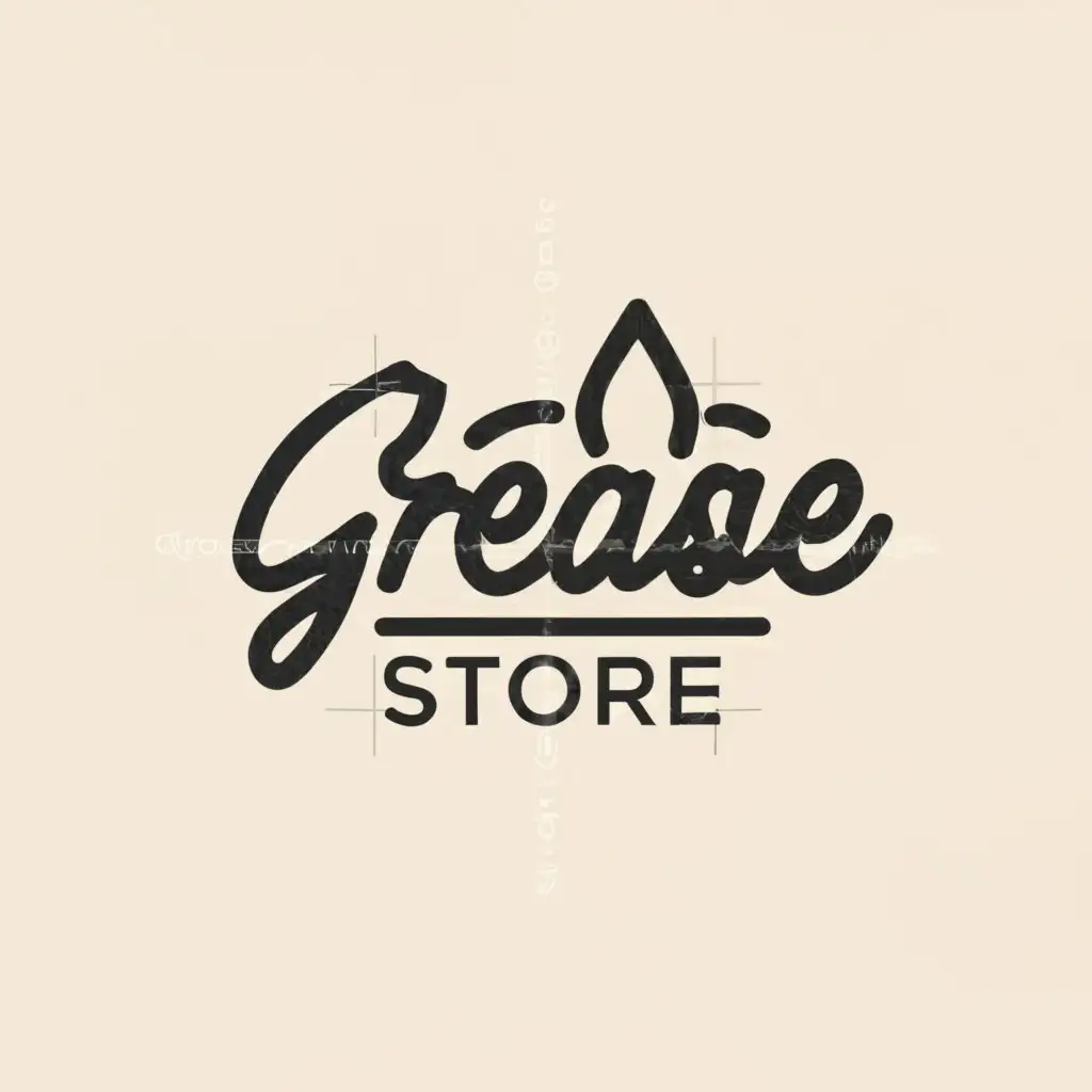 a logo design,with the text "grease store", main symbol:g,Moderate,clear background