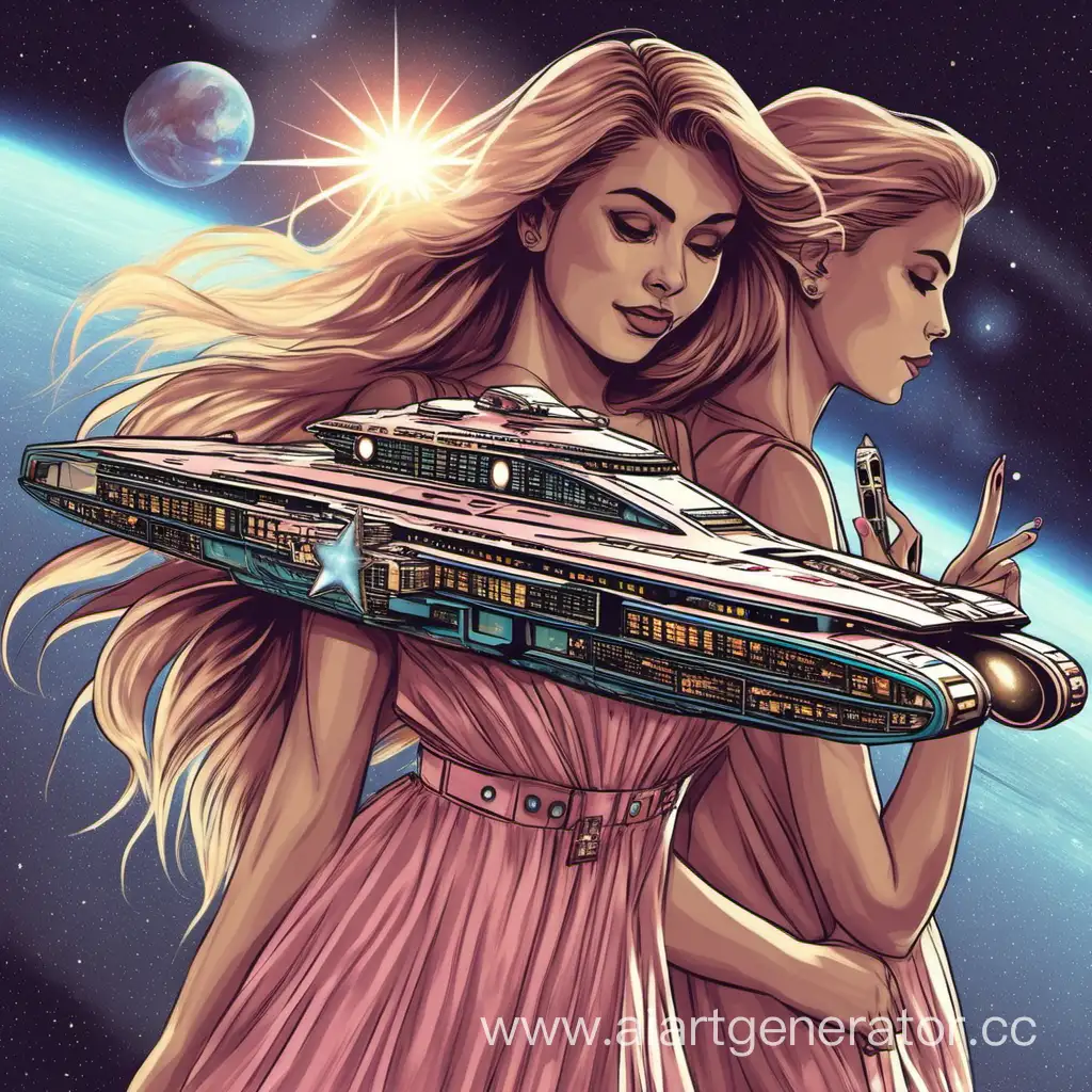 Girls-Exploring-a-Star-Cruiser-in-Deep-Space-Adventure