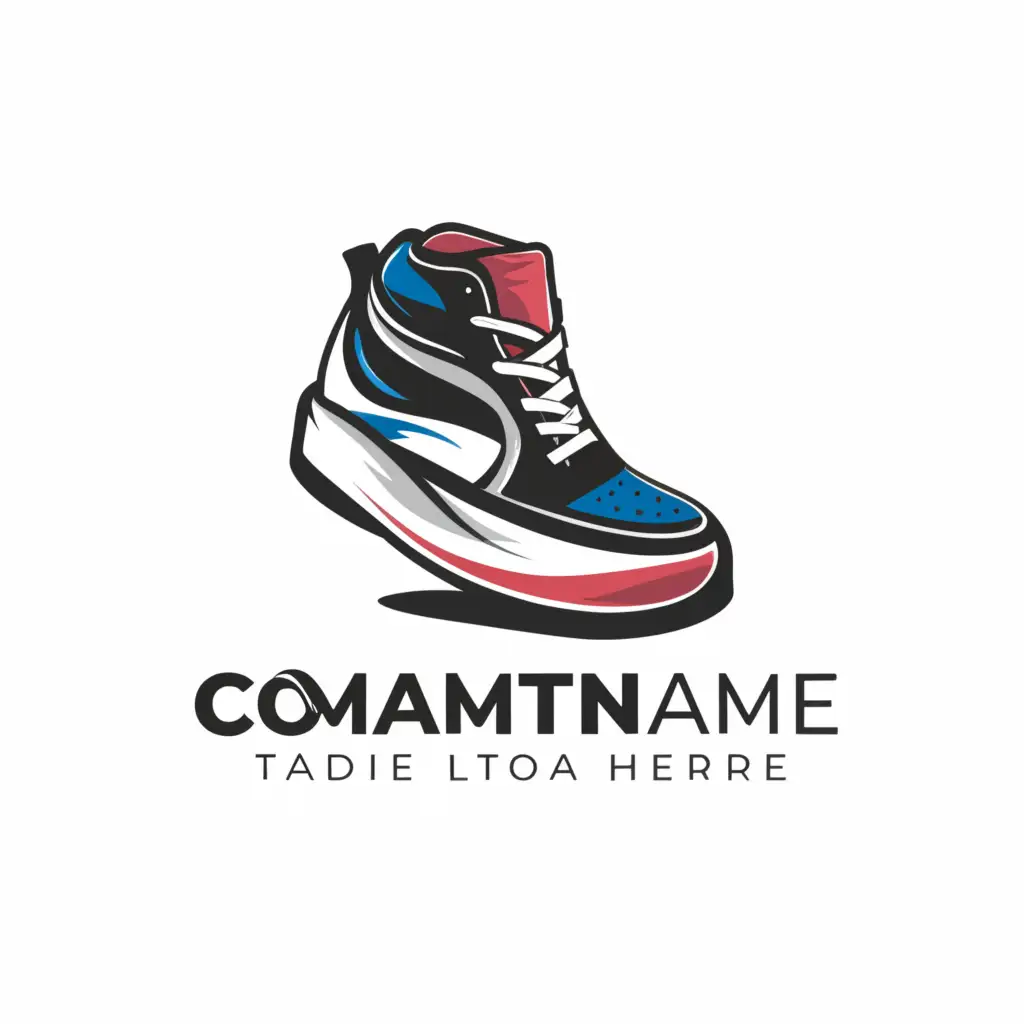 LOGO-Design-For-Stride-with-Confidence-Sporty-Shoes-Emblem-with-Motivational-Tagline