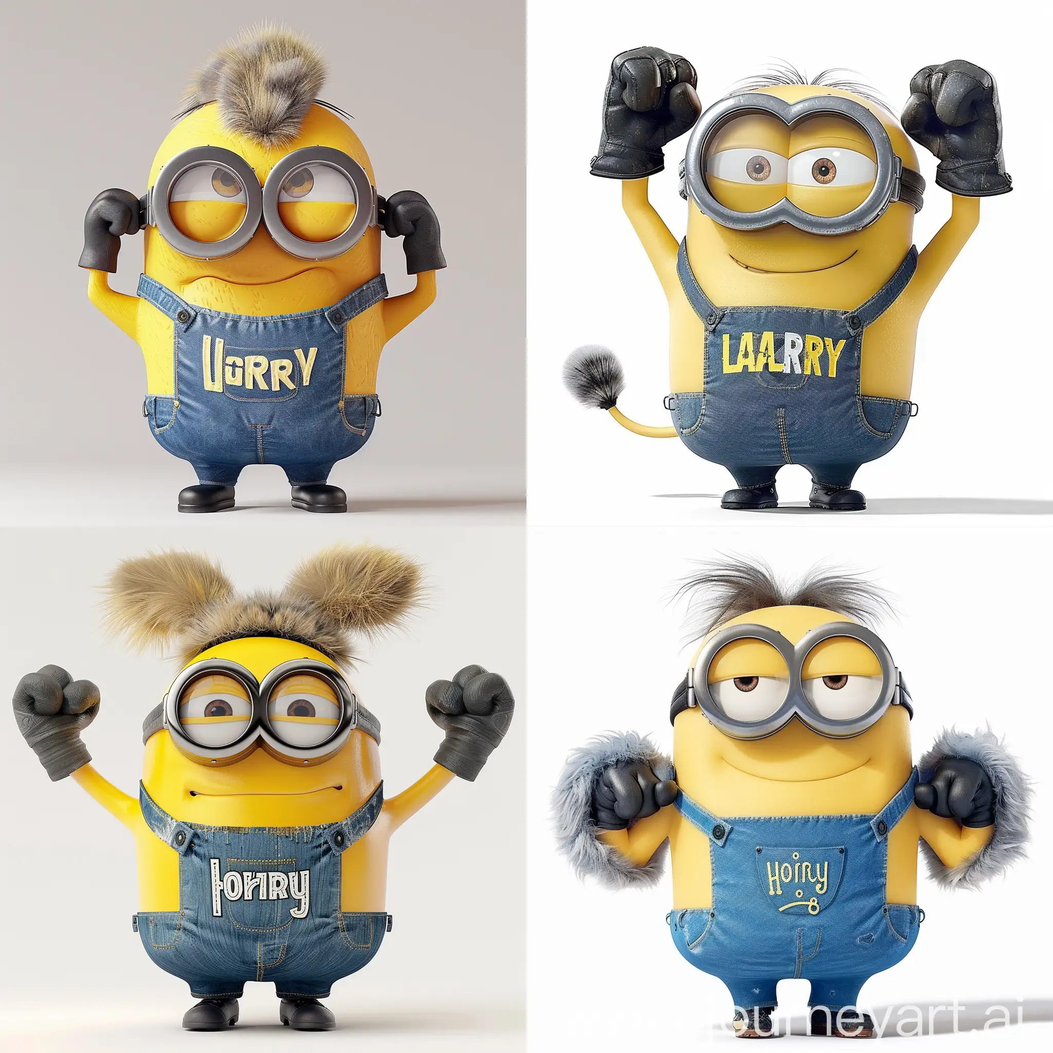 Ultra strong minion with the inscription "furry" on a T-shirt