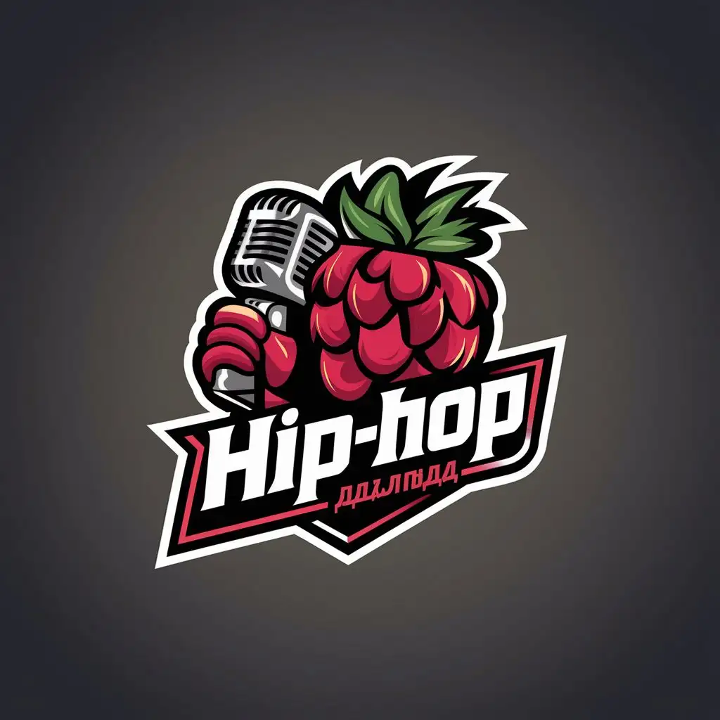 Kalina-Berry-Posing-with-Microphone-Hiphop-Style-Logo-Design
