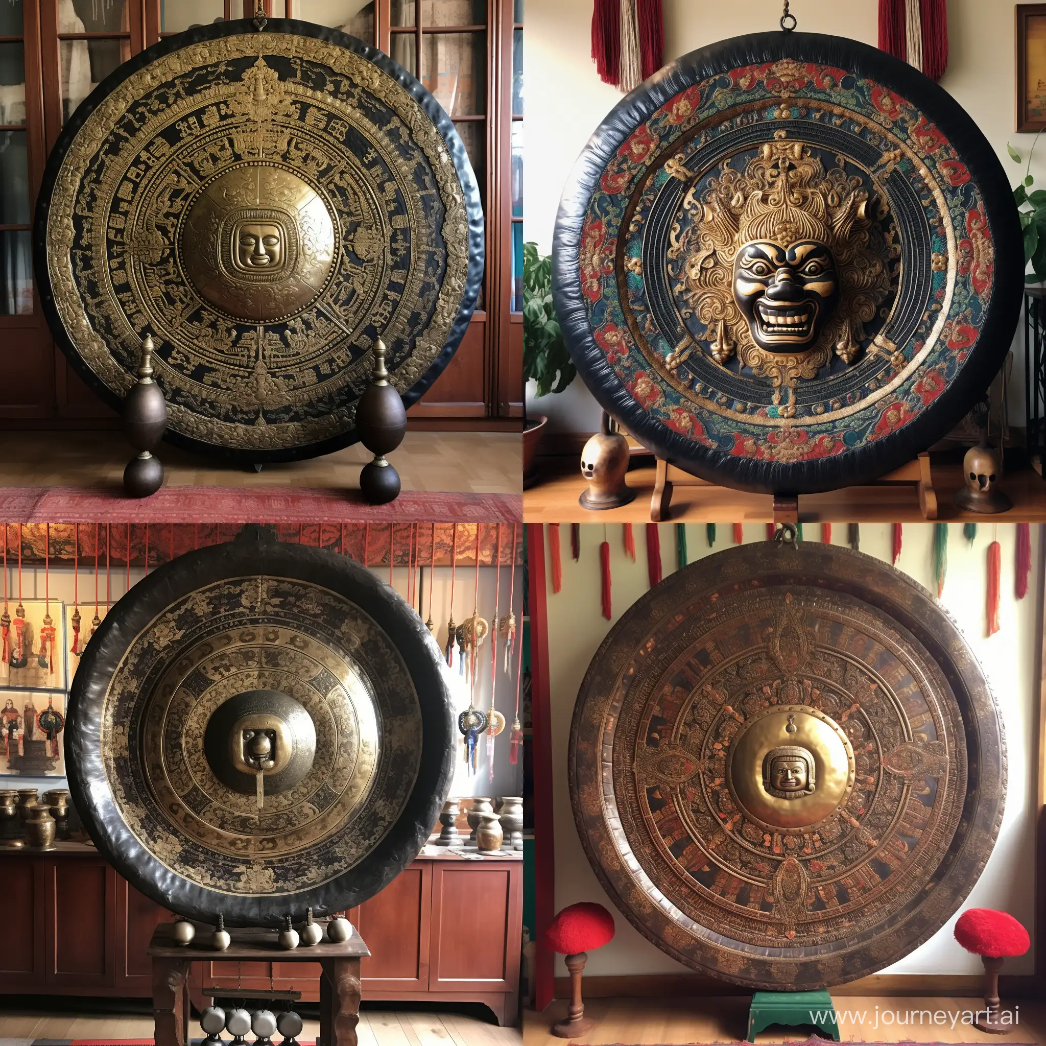 Majestic-Tibetan-Gong-in-Raw-Style