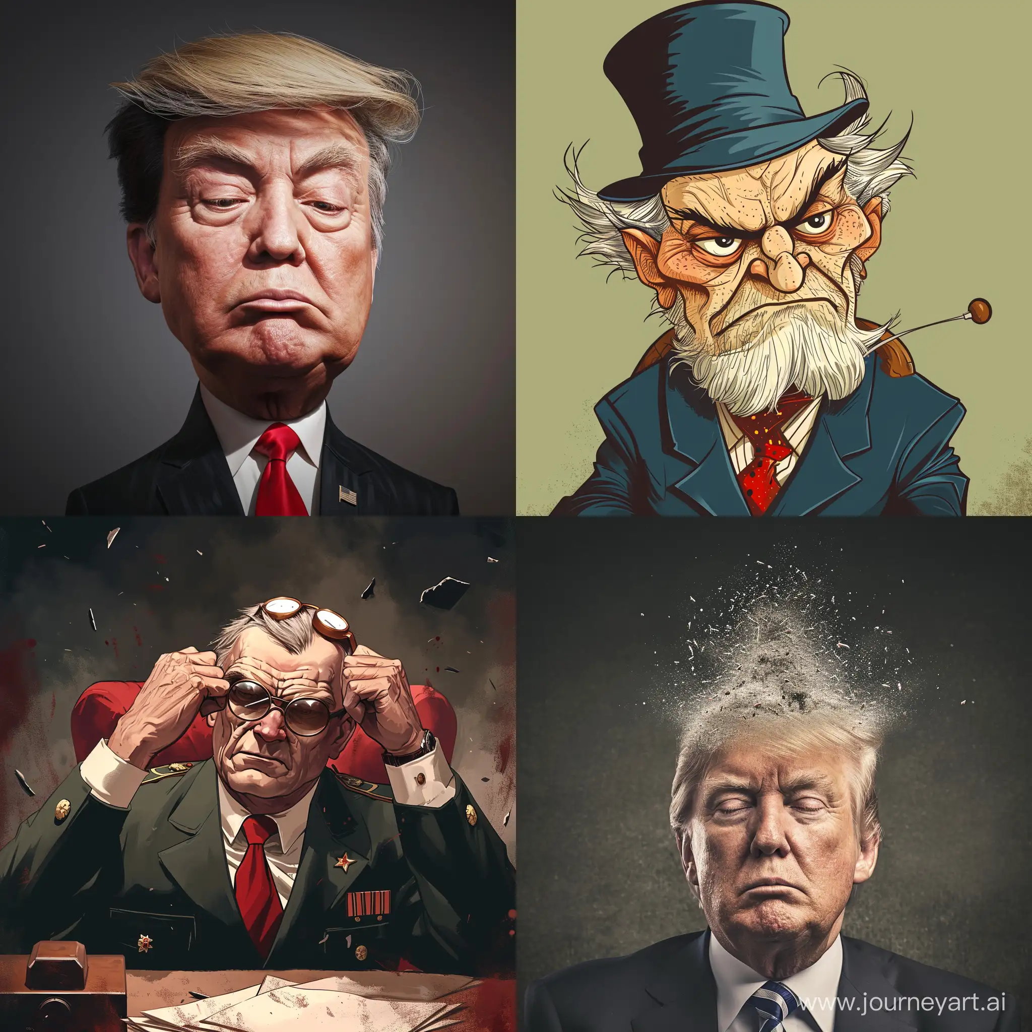 Creative-AI-Art-Abstract-Stupid-Leader-Portrait