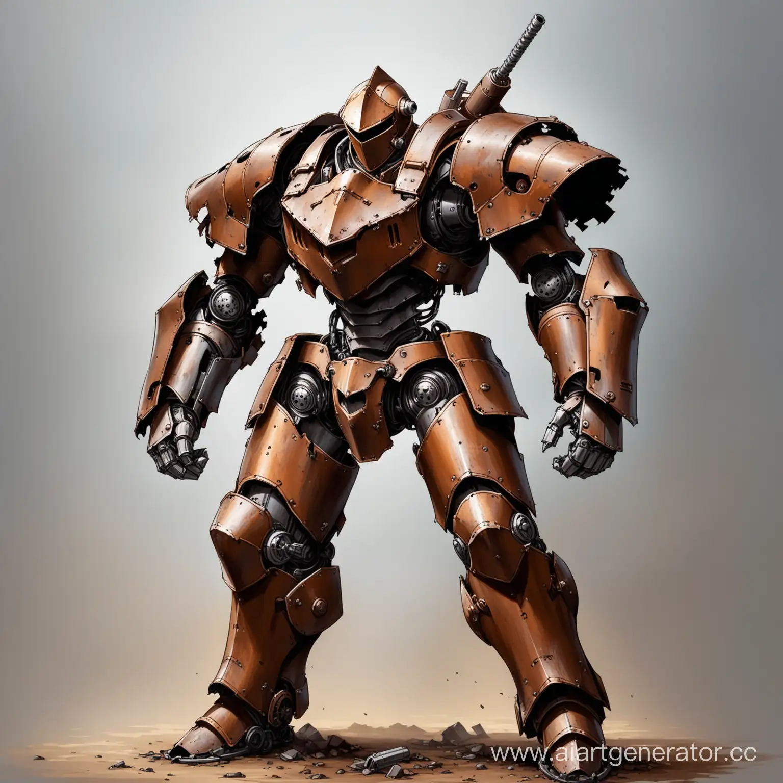 Rusty-Knight-Crafted-from-Scrap-Metal-and-Wreckage